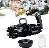 Pistola de burbujas con luz led de 21 hoyos