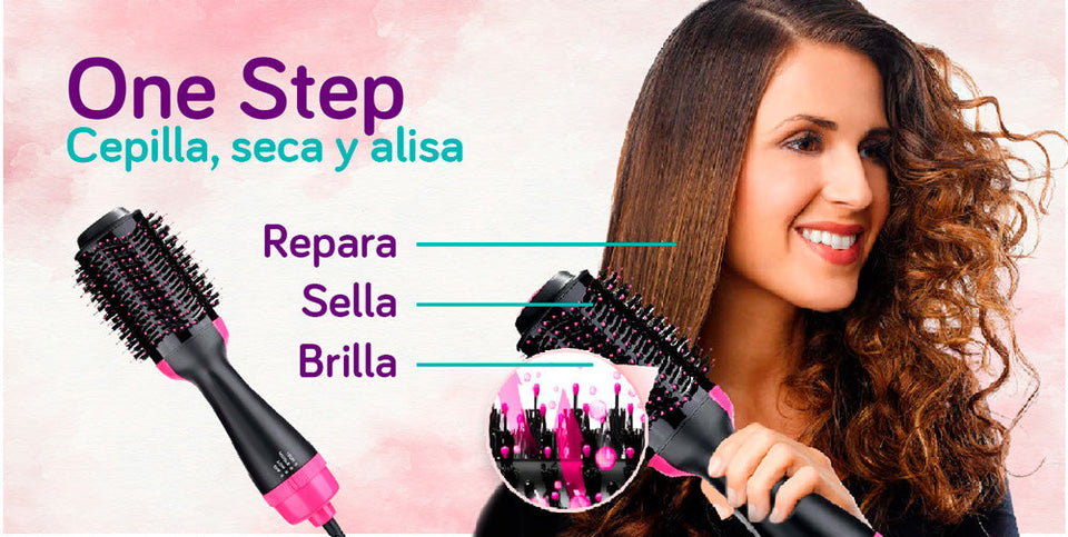 Cepillo ONE STEP: CEPILLA, SECA , ALISA Y VOLUMINIZA