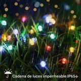 LUCES DE NAVIDAD CON PANEL SOLAR 20 METROS